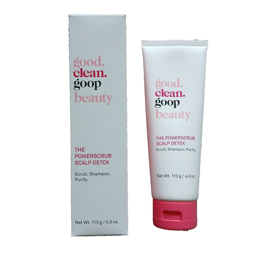 Good Clean Goop PowerScrub Scalp Detox Shampoo Salt Scrub Vegan Clarifying